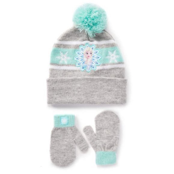 Disney Frozen Anna & Elsa Hat & Glove Set - Picture 1 of 5